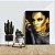 Quadro Decorativo Flutuante Mulher Perfil Maquiagem Dourada Vertical - Imagem 3