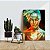 Quadro Decorativo Flutuante Mulher Corpo Dourado Olhos Fechados Vertical - Imagem 3