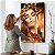 Quadro Decorativo Flutuante Mulher Olhos Fechados com Rosas e Jóias Douradas - Imagem 4