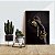 Quadro Decorativo Flutuante Mãos com Joias Douradas Fundo Preto - Imagem 3