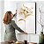 Quadro Decorativo Flutuante Flor Dourada e Branca Gold - Imagem 4
