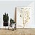Quadro Decorativo Flutuante Floral Ramo de Flores Brancas e Douradas Gold - Imagem 3