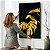 Quadro Decorativo Flutuante Botânico Costela de Adão e Tucano Dourado - Imagem 4