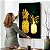 Quadro Decorativo Flutuante Botânico Abacaxi Dourado - Imagem 4