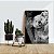 Quadro Decorativo Flutuante Animais Coala Preto e Branco - Imagem 3
