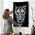 Quadro Decorativo Flutuante Animal Silvestre Leoa Preto e Branco - Imagem 4