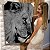Quadro Decorativo Flutuante Animal Silvestre Leão Perfil Preto e Branco - Imagem 1