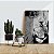 Quadro Decorativo Flutuante Animal Silvestre Leão Perfil Preto e Branco - Imagem 3