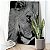 Quadro Decorativo Flutuante Animal Silvestre Leão Perfil Preto e Branco - Imagem 2