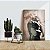 Quadro Decorativo Flutuante Animal Silvestre Elefante Pensativo de Terno Perfil - Imagem 3