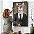 Quadro Decorativo Flutuante Animal Silvestre Lobo de Terno - Imagem 4