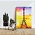 Quadro Decorativo Flutuante Monumento Histórico Torre Eiffel Abstrato Colorido - Imagem 3