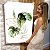 Quadro Decorativo Flutuante Costela-de-Adão Abstrata Linhas Minimalistas - Imagem 1