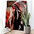 Quadro Decorativo Canvas Índia com Cocar de Penas Maquiagem Indígena Vertical - Imagem 2