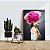 Quadro Decorativo Flutuante Beleza Feminina Mulher com Rosa na Cabeça - Imagem 4