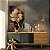 Quadro Decorativo Canvas Floral Gold Esmeralda Branca Vertical - Imagem 2