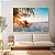 Quadro Decorativo Canvas Paisagem Praia Por do Sol Horizontal - Imagem 3