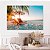 Quadro Decorativo Canvas Paisagem Praia Por do Sol Horizontal - Imagem 4