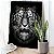 Quadro Decorativo Flutuante Animal Selvagem Olhar Hipnotizante do Tigre Majestade e Feroz Vertical - Imagem 2