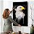 Quadro Decorativo Flutuante Animais Arte Abstrata de Águia Cabeça Branca Vertical - Imagem 4