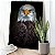 Quadro Decorativo Flutuante Animal Silvestre Águia de Cabeça Branca Vertical - Imagem 2