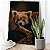 Quadro Decorativo Flutuante Animal Panda Vermelho Vertical - Imagem 2