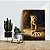 Quadro Decorativo Flutuante Animal Selvagem Filhote de Leão Passos do Pai Vertical - Imagem 3