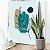 Quadro Decorativo Flutuante Composição Abstrata de Folhas com Cores Vertical - Imagem 2