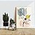Quadro Decorativo Flutuante Composição Abstrata de Flores com Cores Vertical - Imagem 3