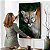 Quadro Decorativo Flutuante Animal Selvagem Face Frontal Puma Olhos Verdes Vertical - Imagem 4