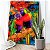 Quadro Decorativo Flutuantes Pássaros Papagaios Coloridos na Floresta Vertical - Imagem 2