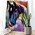 Quadro Decorativo Flutuante Animal Arte Abstrata Pintura de Cavalo Colorido Vertical - Imagem 2