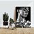 Quadro Decorativo Flutuante Mulher Beleza Feminina Preto e Cinza Shine Vertical - Imagem 3