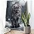 Quadro Decorativo Flutuante Animal Selvagem Puma Caminhando na Neve Vertical - Imagem 2