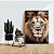 4004] Quadro Decorativo Flutuante Animal Silvestre Leão Colorido - Imagem 3