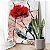 Quadro Decorativo Flutuante Flores Rosas Vermelhas Fundo Abstrato Vertical - Imagem 2