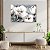 Quadro Decorativo Flutuante Floral Flores Tulipas Brancas Horizontal - Imagem 3