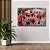 Quadro Decorativo Flutuante Floral Campo de Papoulas Vermelhas Horizontal - Imagem 2