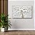Quadro Decorativo Flutuante Floral Flor de Cerejeira Sakura Branca Horizontal - Imagem 2