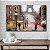 Quadro Decorativo Flutuante Pintura Cidade de Paris Torre Eiffel Horizontal - Imagem 4