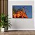 Quadro Decorativo Flutuante Floral Lírio Laranja Horizontal - Imagem 2