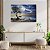 Quadro Decorativo Flutuante Paisagem com Barco ao Luar no Rio Horizontal - Imagem 3