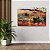 Quadro Decorativo Flutuante Pintura Abstrata Barcos Pôr do Sol no Mar Horizontal - Imagem 2