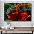 Quadro Decorativo Flutuante Animal Camaleão Colorido Floresta Horizontal - Imagem 4