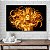Quadro Decorativo Flutuante Beleza Feminina Mulher e Cabelos Dourados Gold Horizontal - Imagem 4