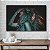 Quadro Decorativo Flutuante Índia Mulher com Cocar Horizontal - Imagem 4