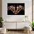 Quadro Decorativo Flutuante Animais Casal de Girafas LOVE Fundo Preto Horizontal - Imagem 3
