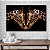Quadro Decorativo Flutuante Animais Casal de Girafas LOVE Fundo Preto Horizontal - Imagem 4