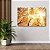 Quadro Decorativo Flutuante Árvores Alaranjadas Galhos Secos Outono Horizontal - Imagem 2