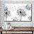 Quadro Decorativo Flutuante Dente De Leão Voando Preto e Branco Horizontal - Imagem 4